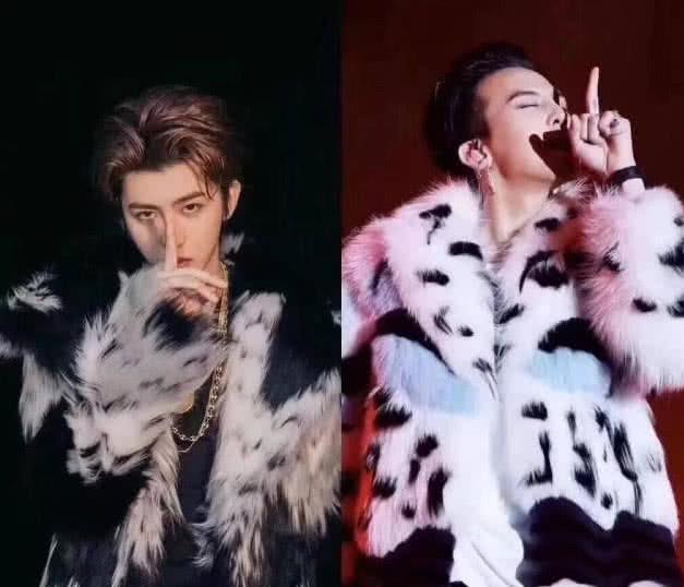 蔡徐坤模仿权志龙两人招牌动作对比照粉丝怎么看