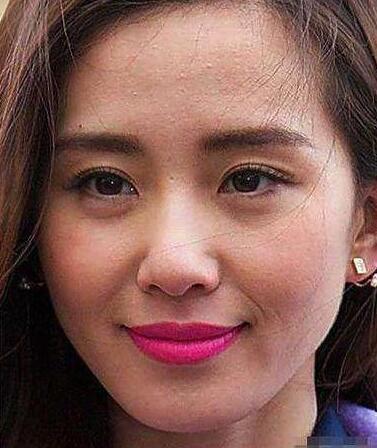 刘诗诗。这粉底也太厚重了点吧。