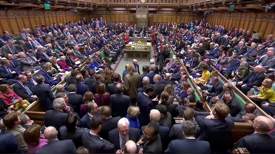 英国下议院就脱欧协议草案进行表决。(图源：路透社)