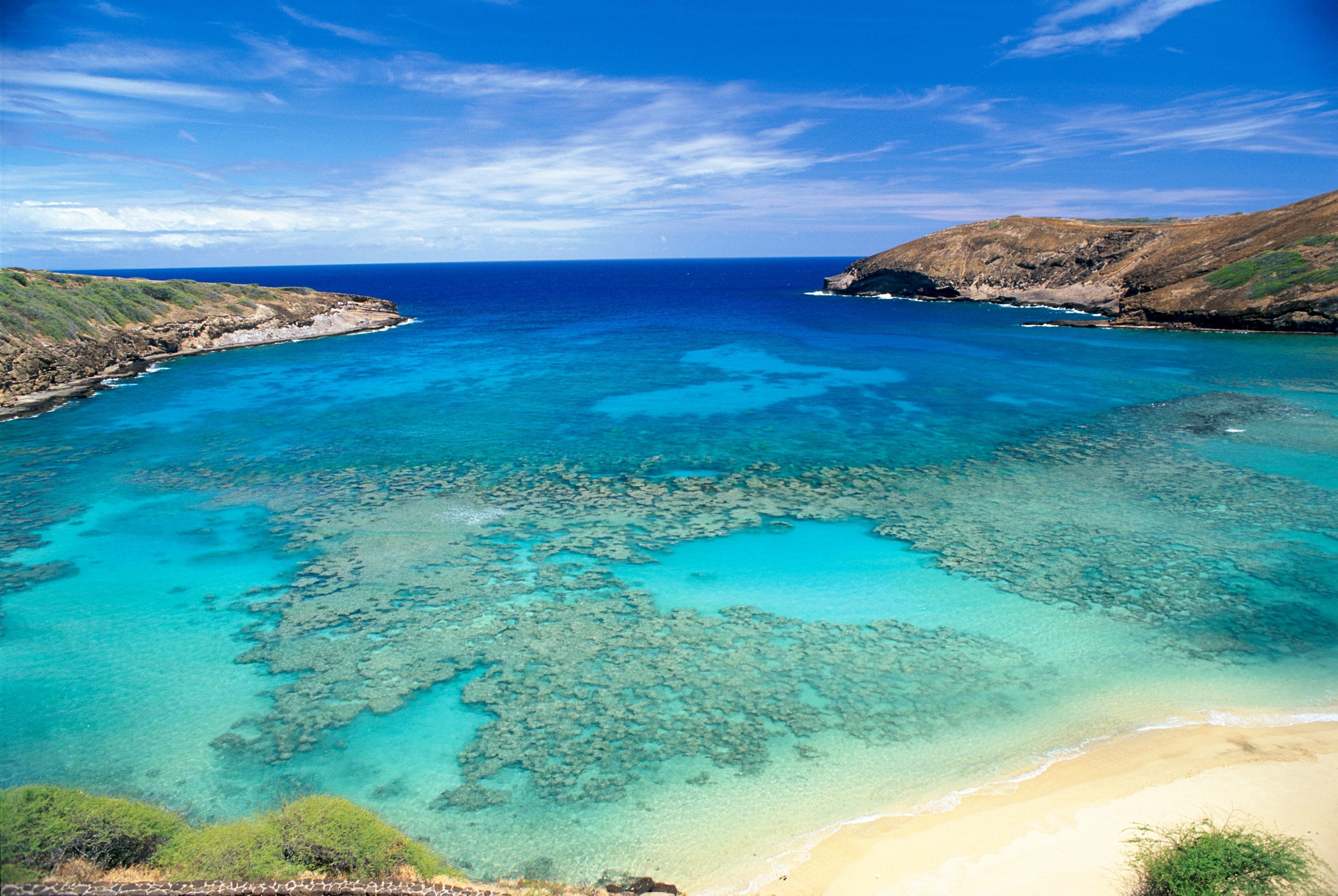 壁纸1680×1050夏威夷的碧海蓝天 Hawaii 夏威夷海滩图片 清澈海水波浪壁纸,夏威夷浪漫海滩壁纸图片-风景壁纸-风景图片素材-桌面壁纸