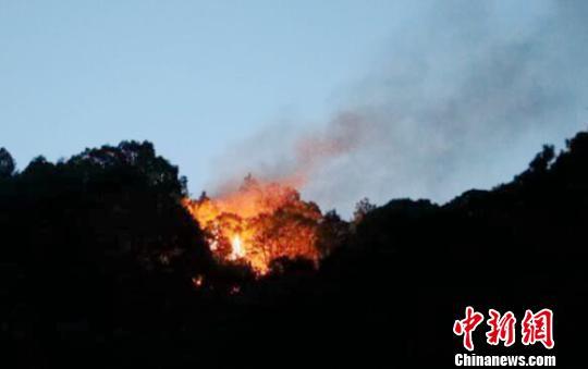 四川冕宁发生森林火灾 2架直升机参与灭火
