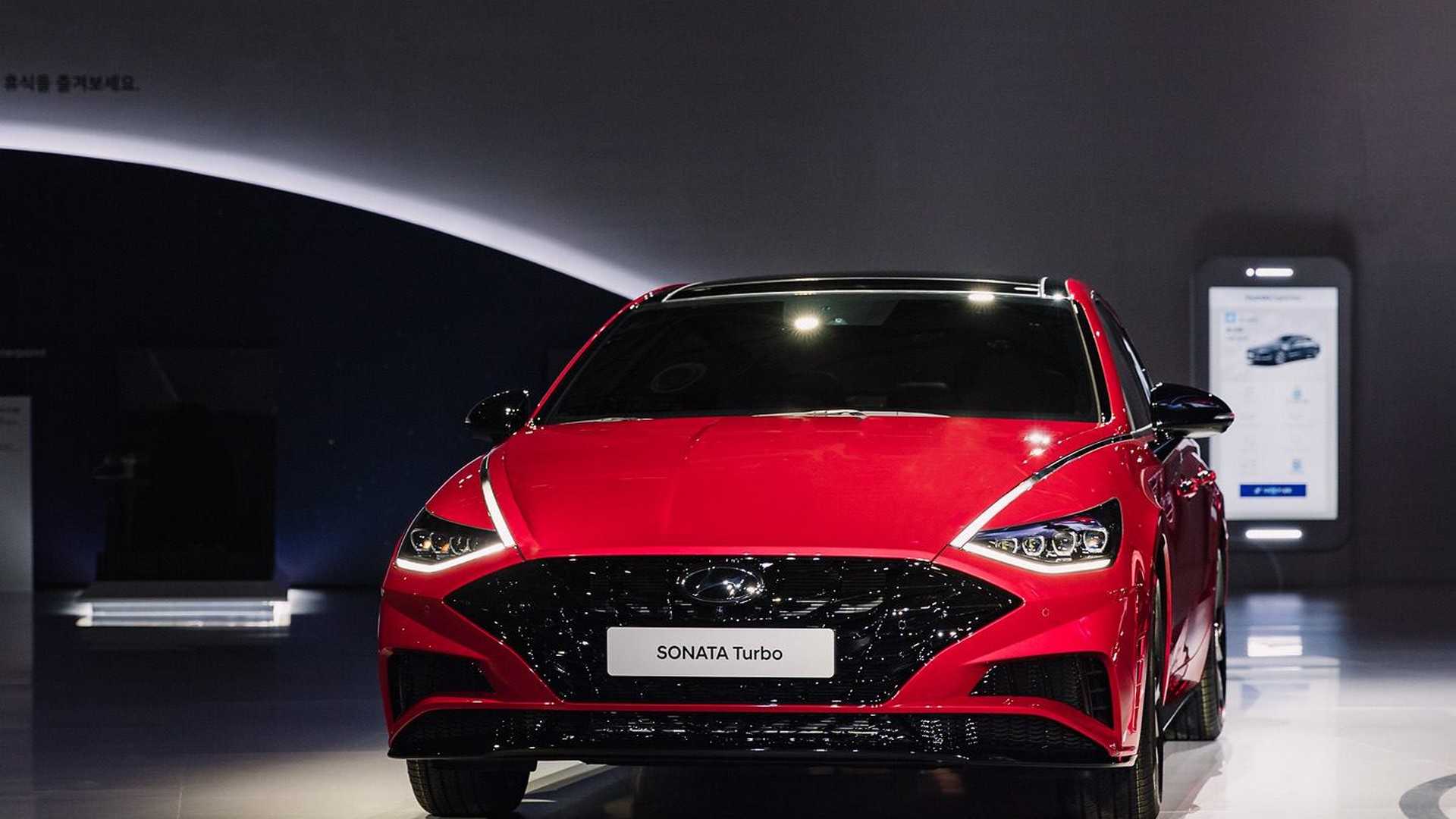 2020款现代索纳塔turbo亮相首尔车展