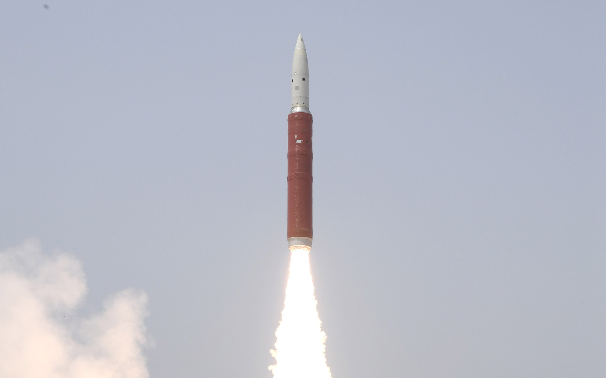 印度公布的反卫星导弹发射画面
