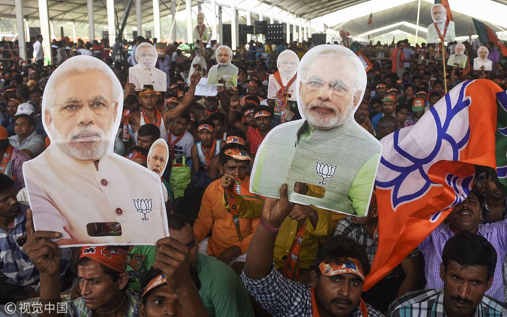 印度大选将于4月11日举行莫迪出席竞选集会