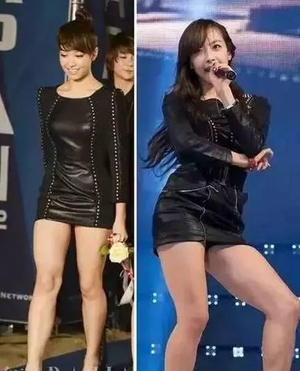 ↓↓↓当年宋茜和郑秀晶站一起时对比不要太明显