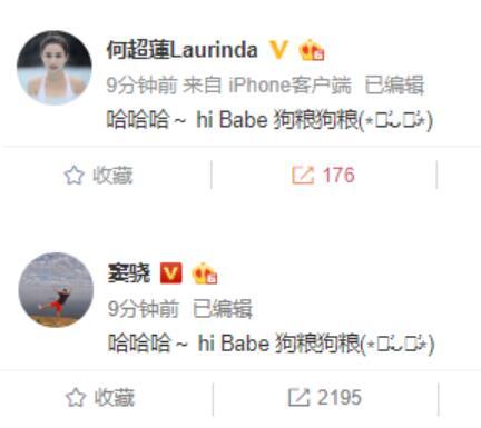 然后何超莲的闺蜜邓紫棋火速赶到,何超莲说你变前男友了,哈哈哈。