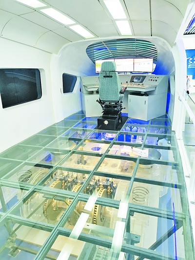 铁科院展出的复兴号制动系统实物图。本报记者 訾谦摄/光明图片