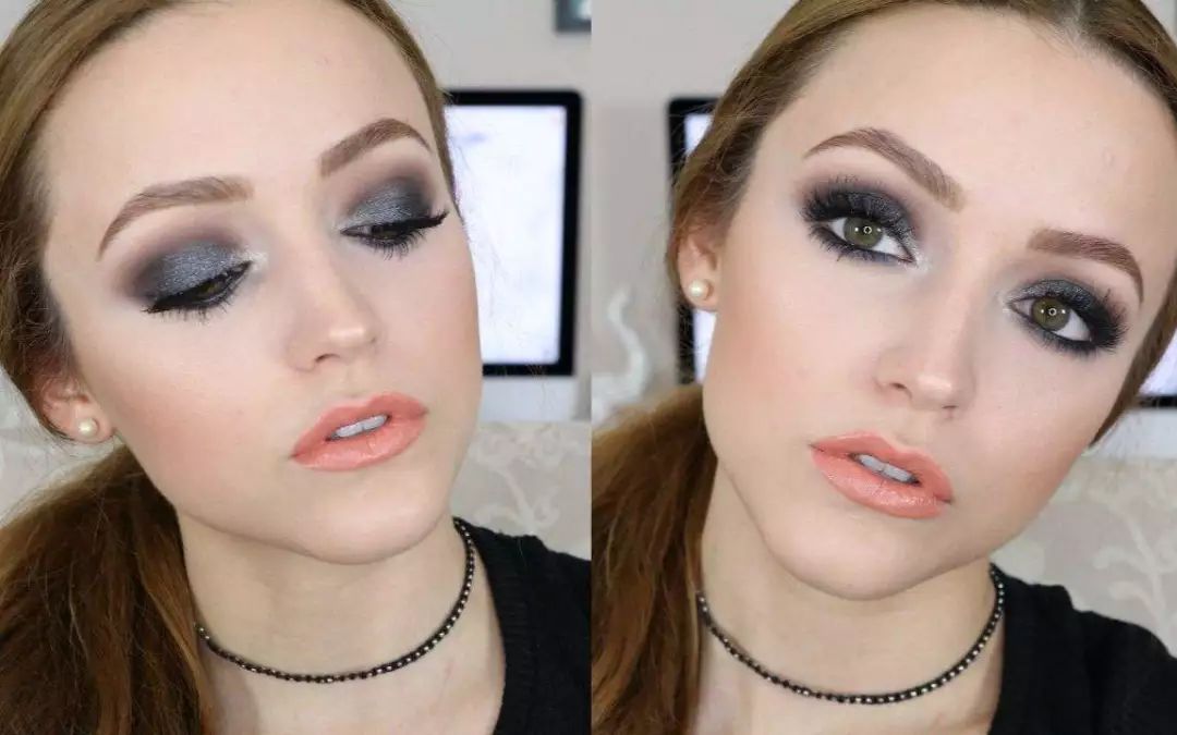 但是淡珠光眼影可以用，亮片点在眼皮中间可以让眼睛看起来更有神采，bling bling惹人爱。