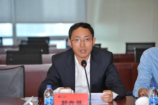 新华网总编辑郭奔胜（蒋建华 摄）