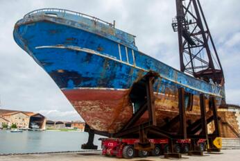 该沉船残骸将在“威尼斯双年展”上展出 图源：CNN