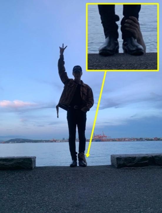 ▲NCT127成员在玹拍摄的照片惊现诡异“鬼手”（图 / 摄于twitter）