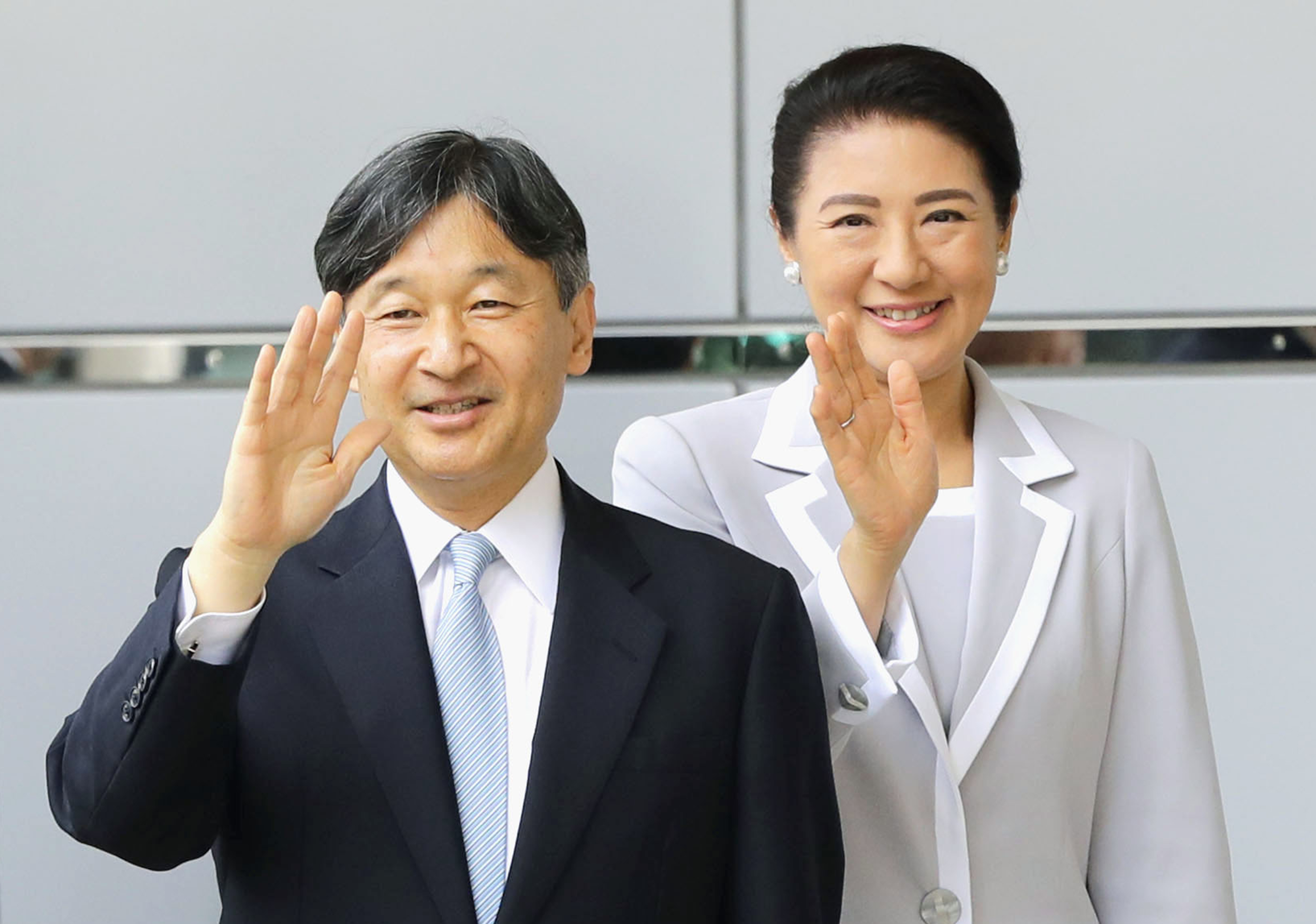 日本德仁天皇偕雅子皇后赴名古屋系即位后首次赴地方视察