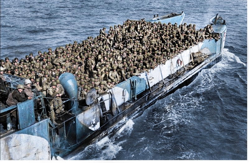 二战老照片再上色纪念诺曼底登陆75周年