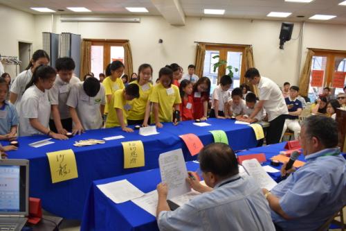 第12届联成杯青少年中华文化常识问答比赛。(图片来源：美国《世界日报》记者颜嘉莹╱摄影)