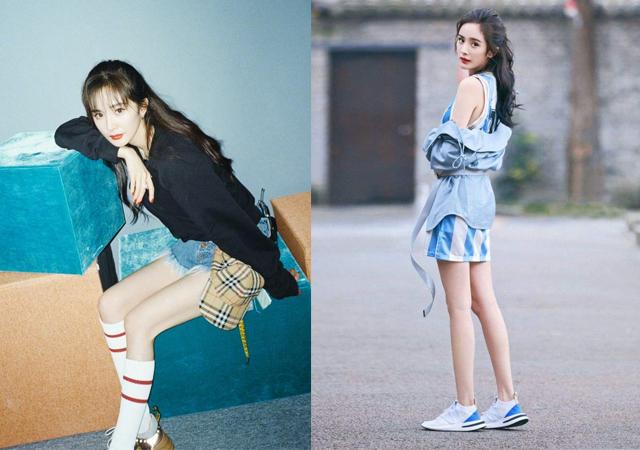 无论是短裙还是短裤，都极具少女俏皮感，很容易打造出吸睛的造型。