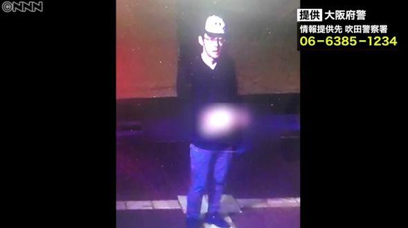 案发警亭周边的监控录像拍到的可疑男子。来源：东京新青年微信号