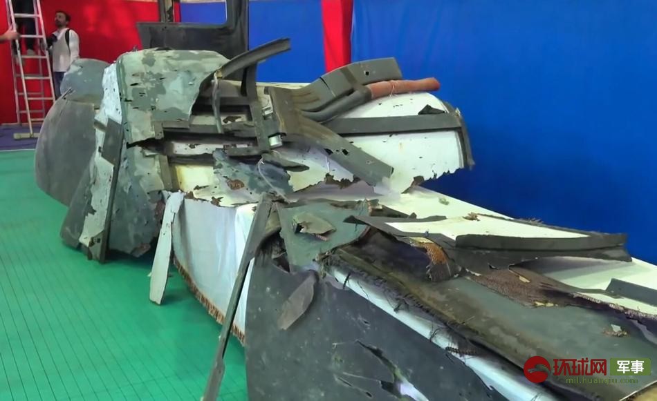 伊朗展示的“全球鹰”无人机残骸