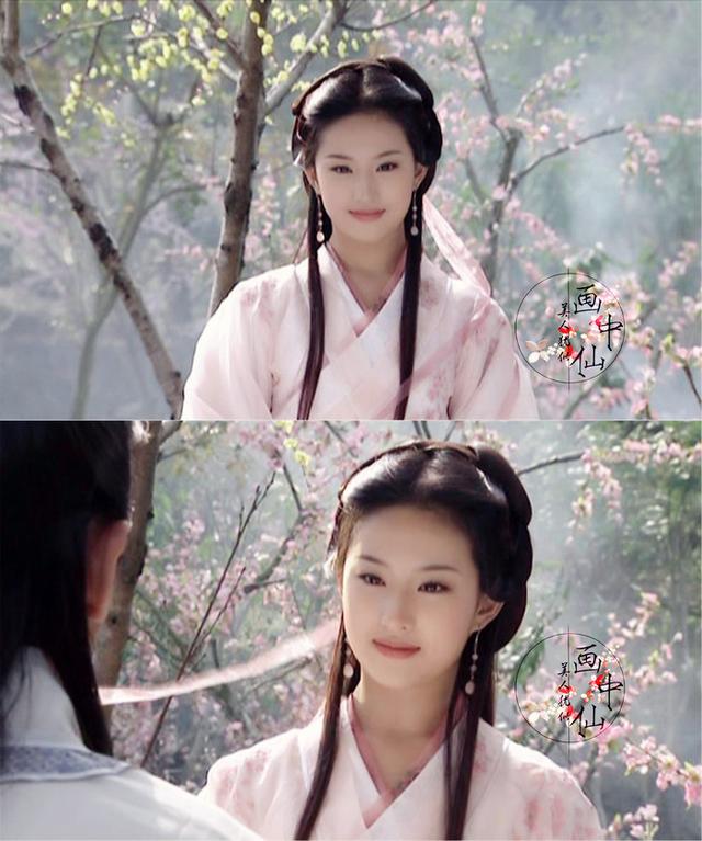刘亦菲曾经在《天龙八部》中饰演了王语嫣这个角色,她在剧中的扮相真