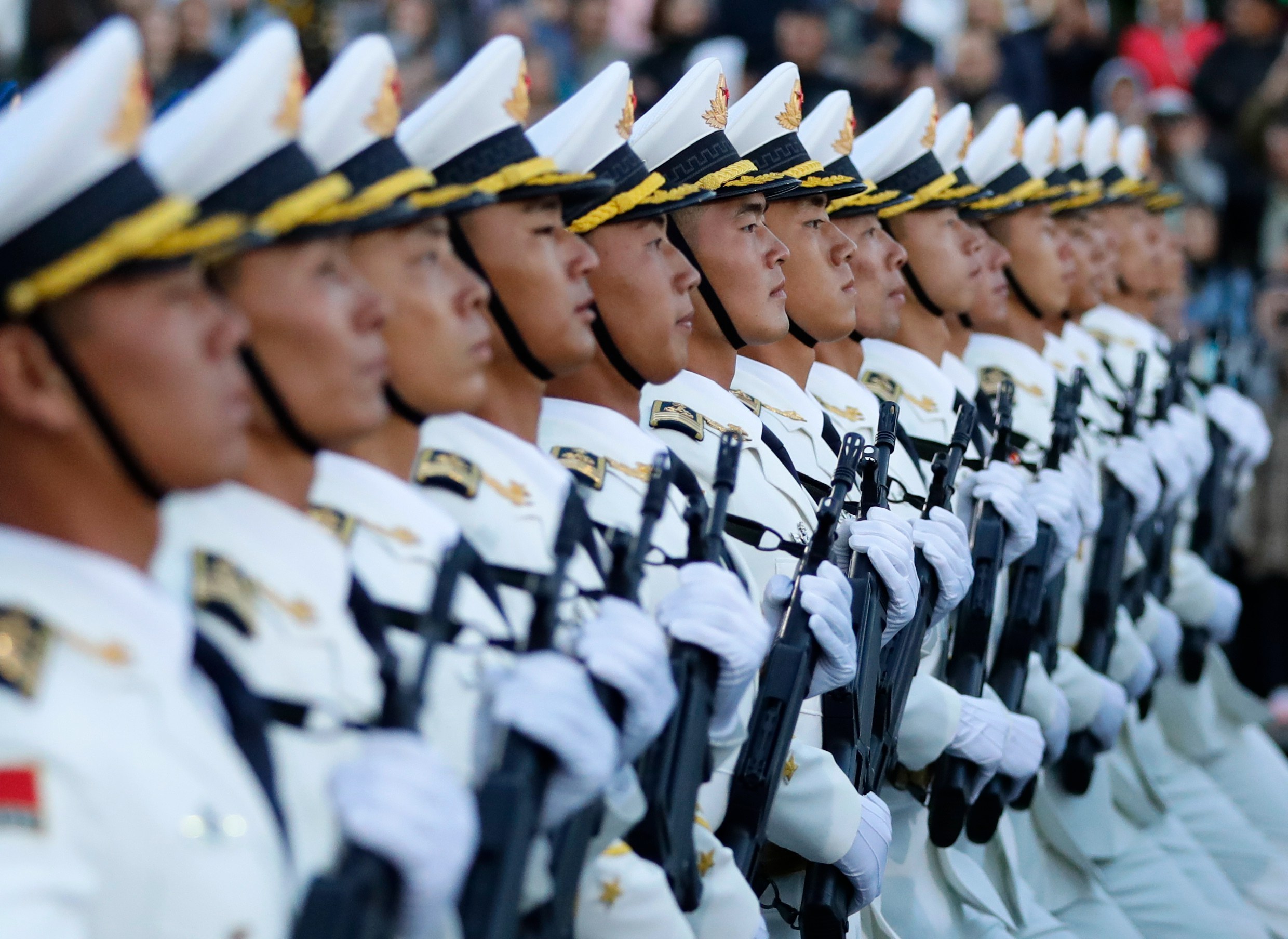 4 帅!中国人民解放军仪仗大队亮相白俄罗斯独立日阅兵式