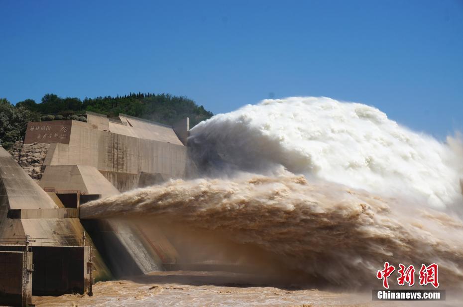 黃河2號洪水形成小浪底持續洩洪調水