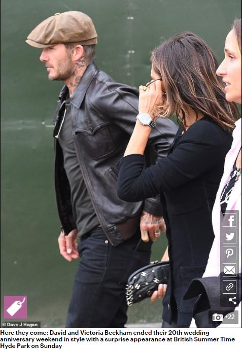 身着高调气度不凡的贝克汉姆