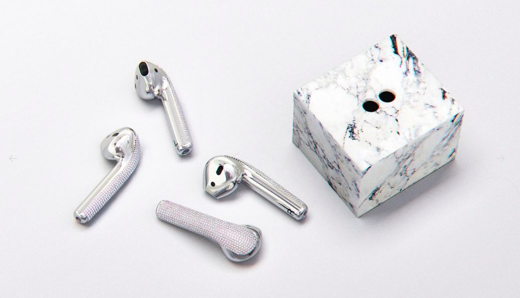 设计师打造奢华款镶钻AirPods 20000美元一套