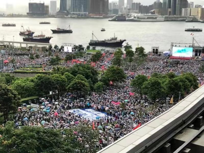 来源：“守护香港”集会参与者