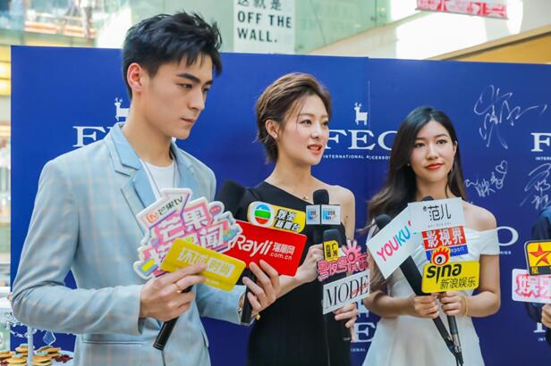 品牌挚友(左到右)-青年演员余沛杉,王汀,北练娱乐歌手Lucia吴映香