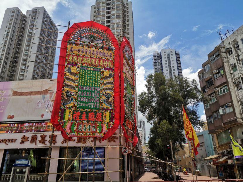 图:23日元朗街景(拍摄:环球时报-环球网记者 杨升)