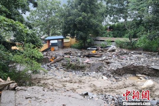 图为泥石流现场。贡山县委宣传部供图