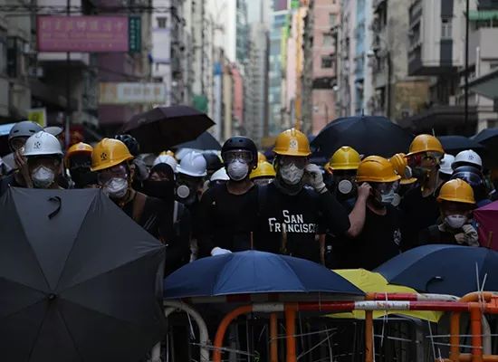 △香港示威者(环球时报记者实拍)