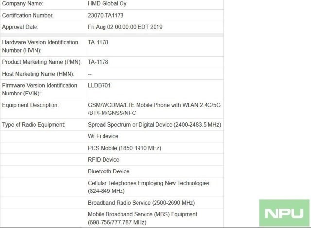 诺基亚6.2/7.2已在加拿大通过认证