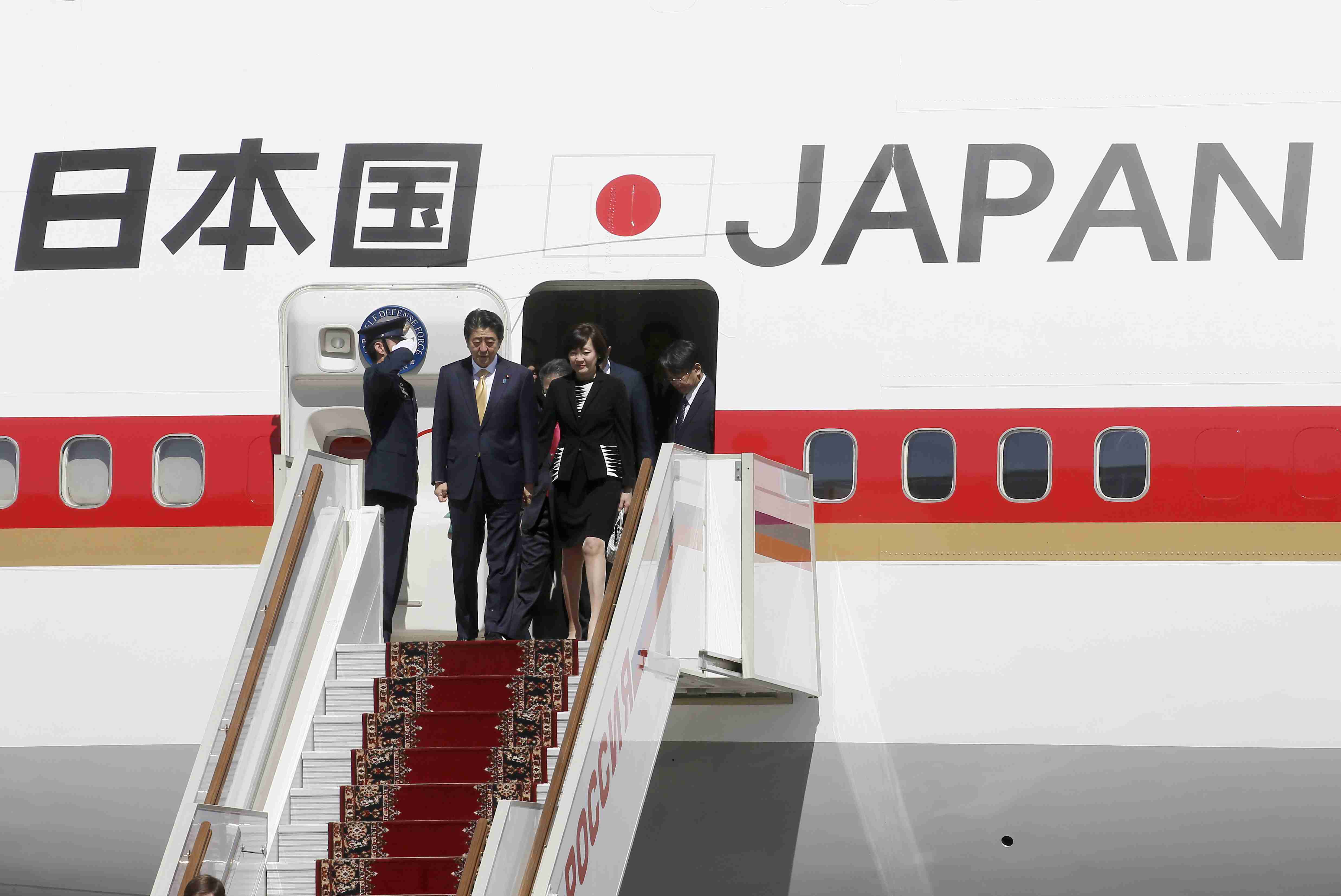 日本首相专机图片