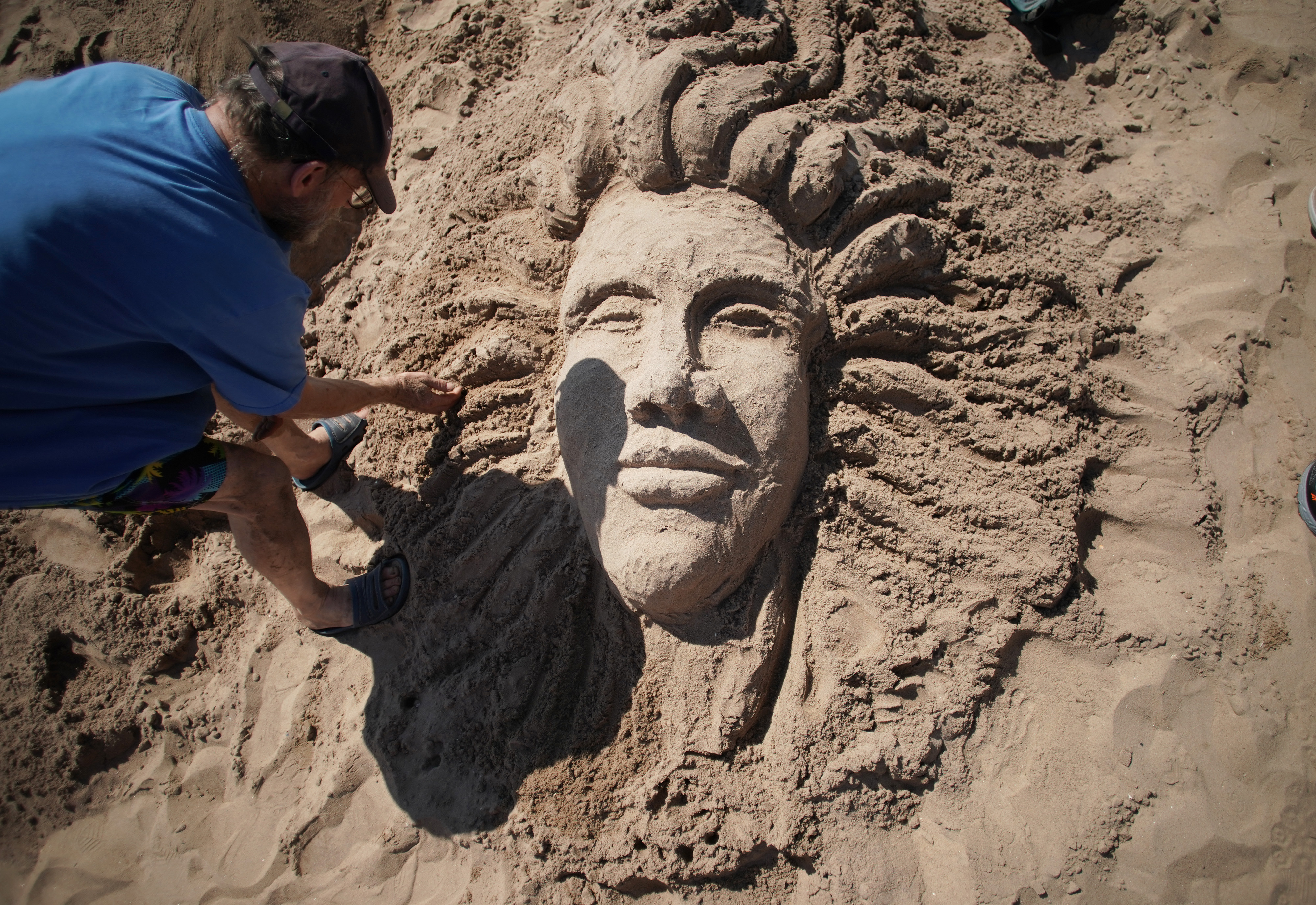 5 沙上筑乾坤!美国科尼岛沙雕比赛开雕