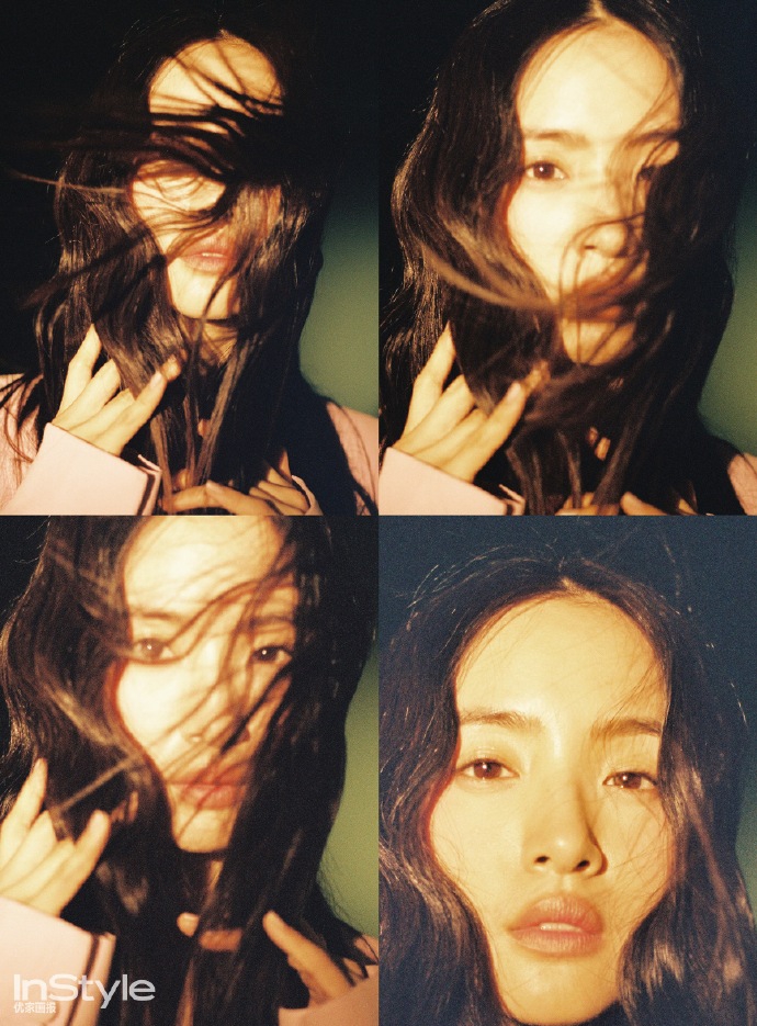 林依晨波浪长卷发妩媚十足 穿梭幽秘绿纱神秘感满满