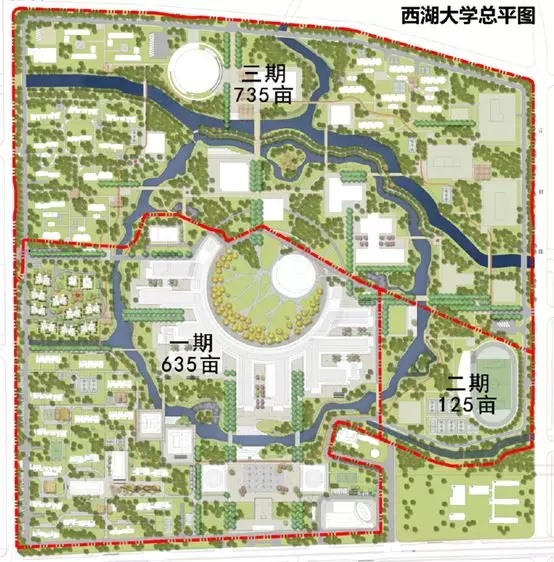 西湖大学总平面图