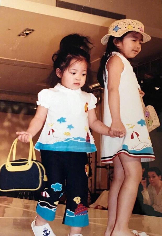 欧阳娜娜小时候呆萌可爱。