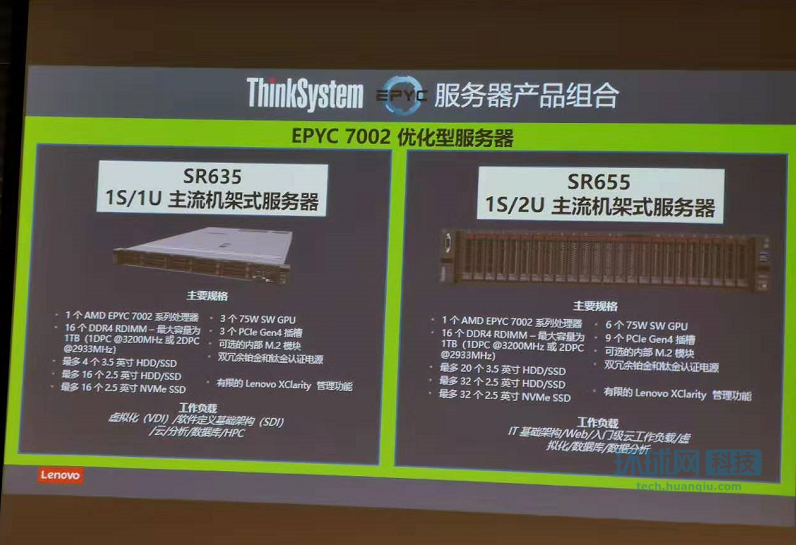 联想发新款AMD服务器 搭载全球首个7nm数据中心CPU