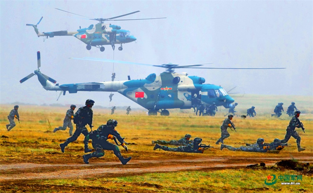 中国空军亮相中部2019演习 火力超猛