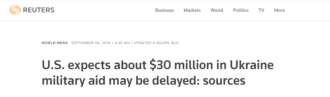 路透社报道截图