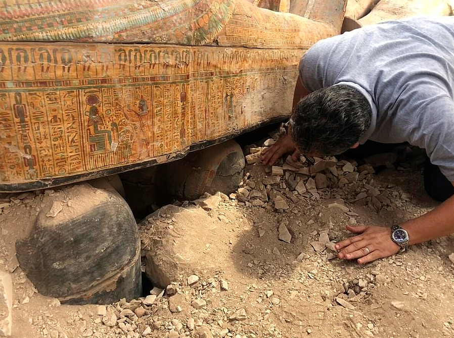 埃及出土棺木（图源：美联社）