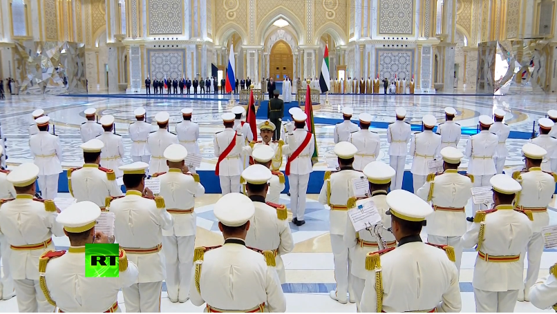 阿联酋军队演奏俄罗斯国歌（今日俄罗斯新闻网）