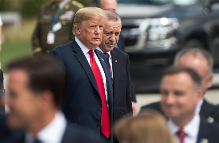 美國總統特朗普和土耳其總統埃爾多安（圖源：NBC）