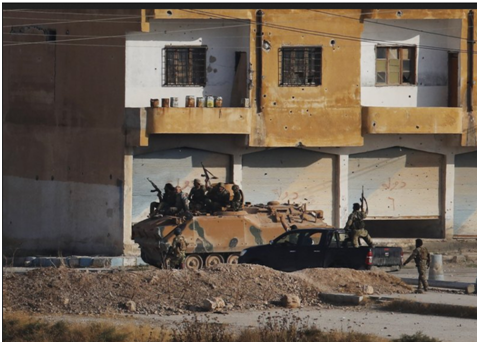 土耳其支持的叙利亚反对派武装 图源：美联社