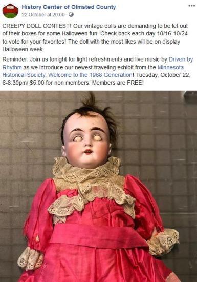 万圣节要来了美国一博物馆发起最恐怖娃娃投票