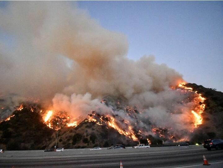 山火肆虐美国加州北部多日。图源：美国广播公司(ABC)