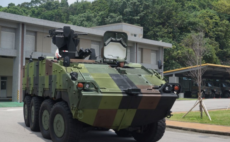 台军“云豹装甲车”资料图（图片来源：台湾《自由时报》）