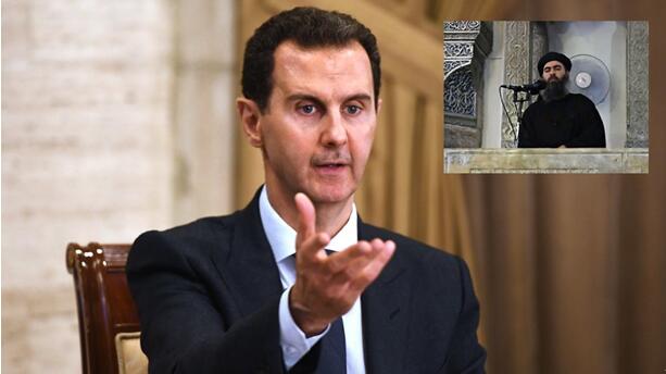 叙利亚总统阿萨德谈巴格达迪之死。图源：俄罗斯卫星通讯社