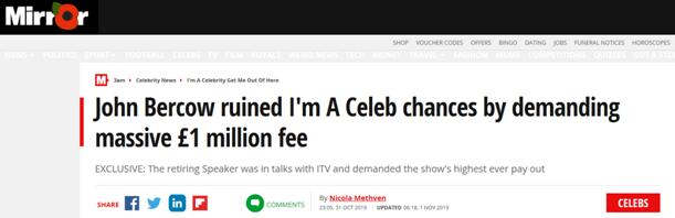 英国《镜报》报道截图