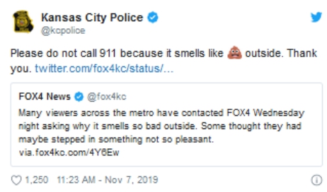 堪萨斯城警方推特截图